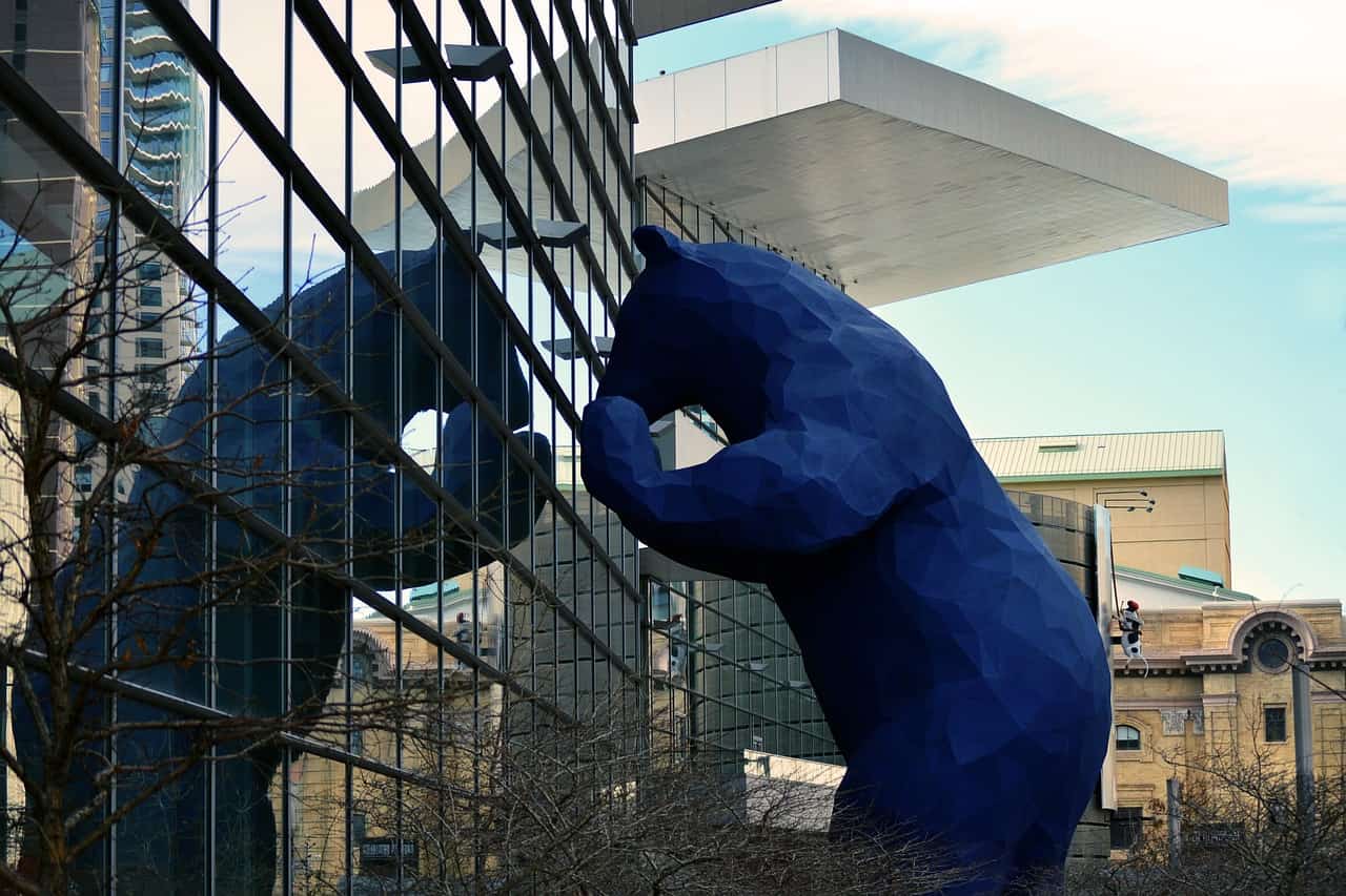 The Blue Bear in downtown Denver